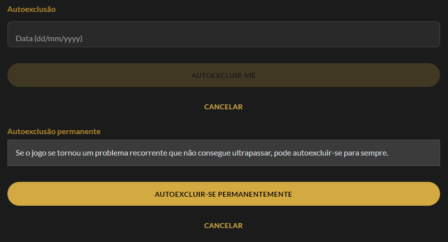 Self-Exclusion Example